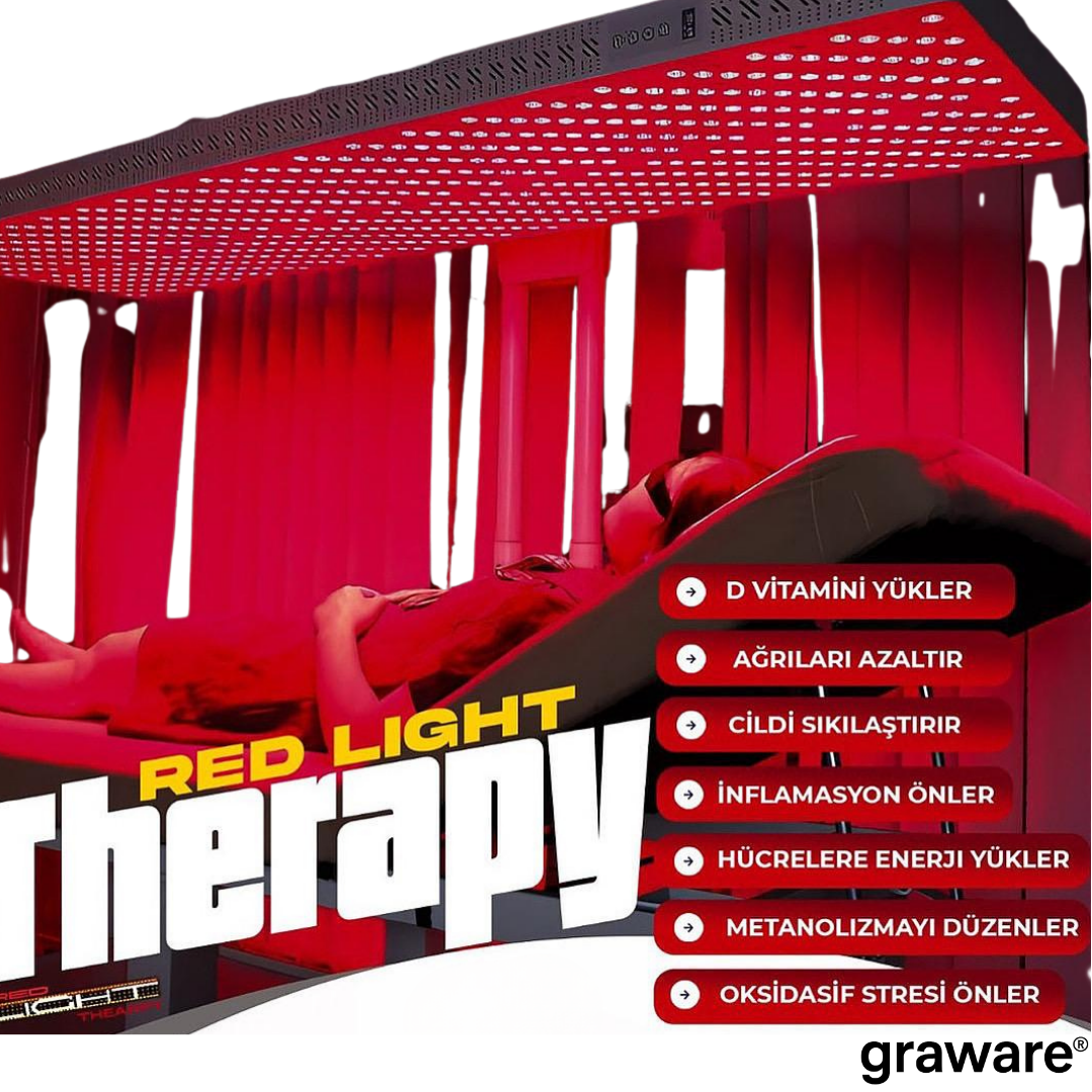 Red Light Therapy Cilt Bakım Cihazı - Kırmızı ışık terapi teknolojisi ile cilt gençleştirme ve onarım cihazı