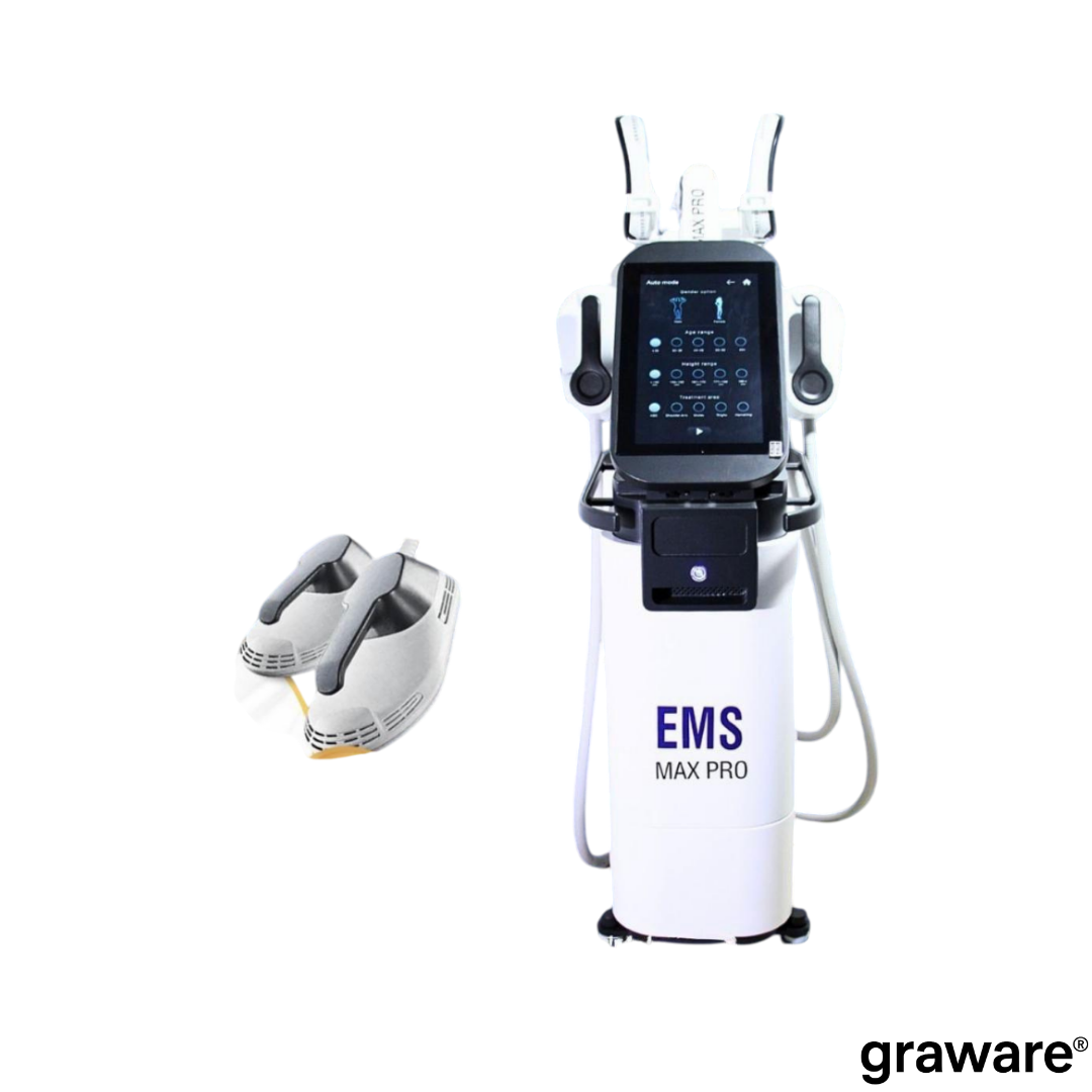 EMS Max Pro Vücut Şekillendirme Cihazı - Elektromanyetik kas stimülasyon teknolojisi ile vücut şekillendirme